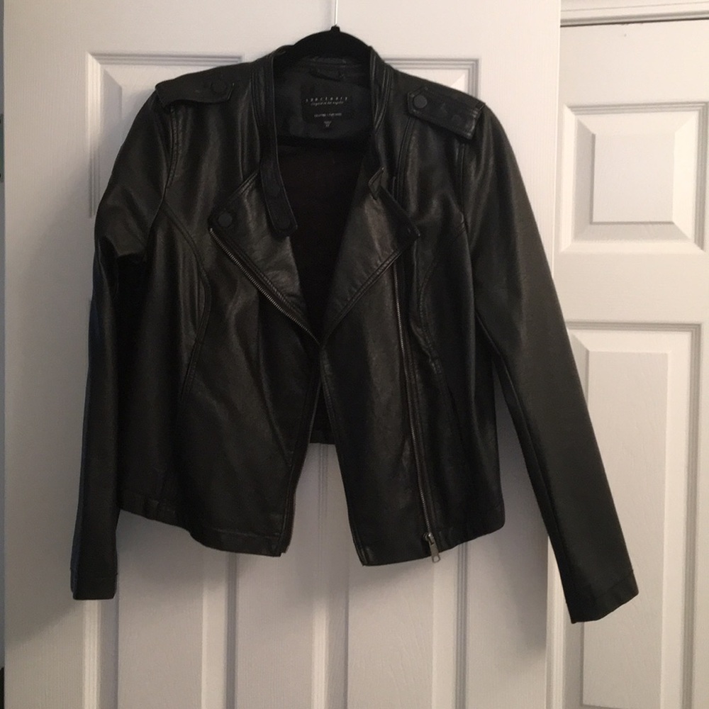 Faux leather jacket